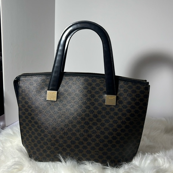 Celine Macadam Hand Bag Leather Pvc #164546C40B. P33 - Picture 1 of 13